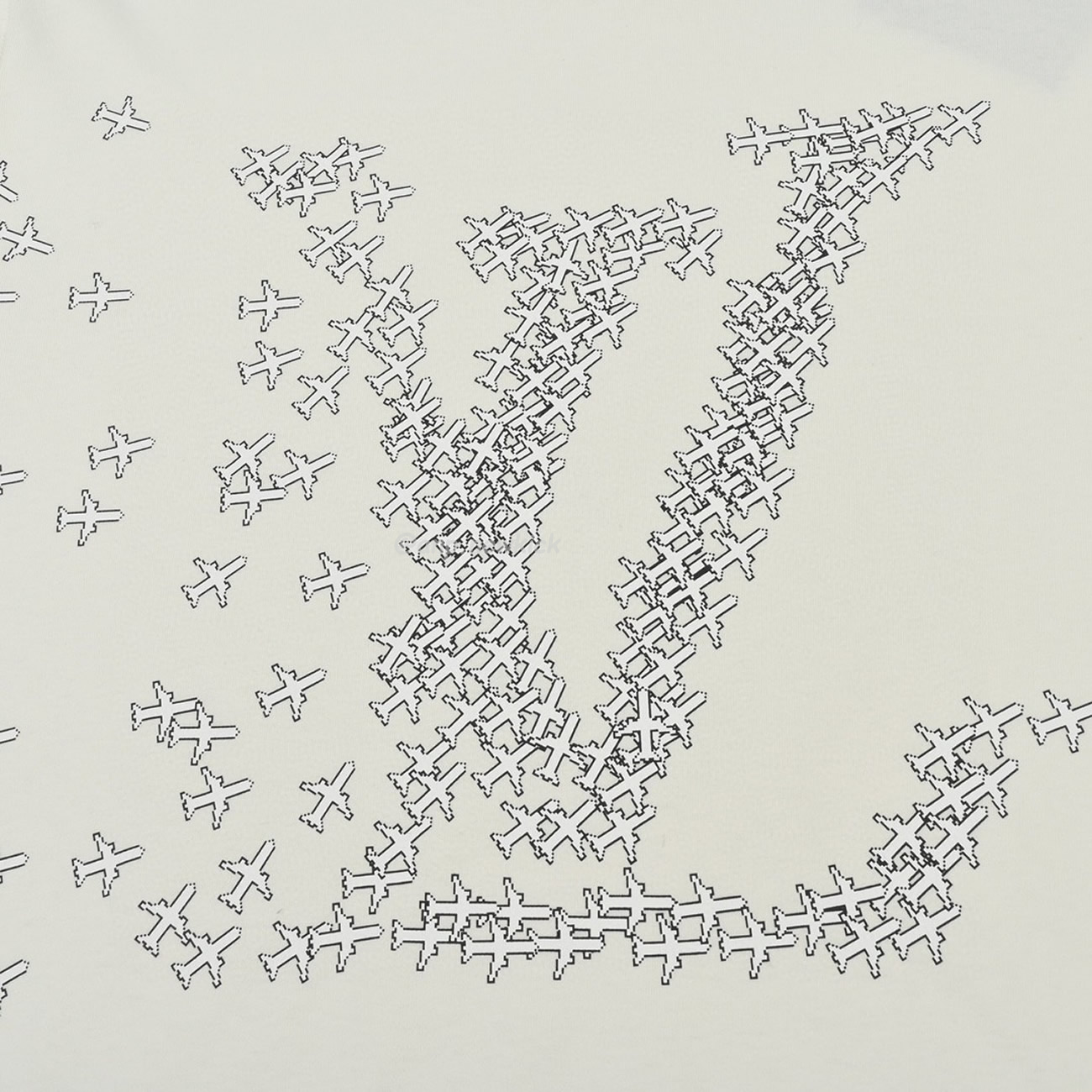 Louis Vuitton 20ss Small Aircraft Logo Printing Short Sleeved T Shirt (11) - www.newkick.vip